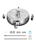Vevor 14" Pressure Washer Surface Cleaner Wheels 4000 Max Psi 2 Extended Wands. Fixed Price $61.99.