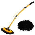 Willingheart 15 Curved Car Wash Brush With Long Handle 43" Large, Yellow. Fixed Price $36.39.