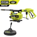 1800 Psi 1.2 Gpm Cold Water Electric Pressure Washer With Surface Cleaner. Fixed Price $133.25.