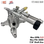 Pressure Washer Pump 2600PSI 7/8" Vertical Shaft For Briggs & Stratton Craftsman. Fixed Price $246.23.