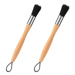 Lyreh 2PCS Auto Parts Cleaning Brushes, Wood M, Black, Silver, Color. Fixed Price $13.11.