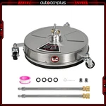 15" Pressure Washer Surface Cleaner 4000PSI With 2 Extension Wands 3 Wheels. Fixed Price $84.49.