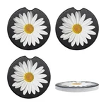 Fsturios 4 Pcs Car Cupholder Coaster, Absorbent Ceramic Daisy. Fixed Price $12.20.