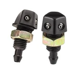 Upamcarker 2PCS Universal Front Windshield 1.38" X 0.67", Black. Fixed Price $12.44.
