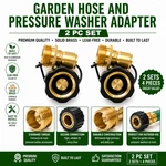 Powercare AP31084 Garden Hose Quick Connect Adapter Ght Pressure Washer New 2 Pk. Fixed Price $19.99.