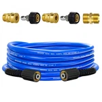 Pressure Power Washer Hose 25 Ft 1/4", Super Flexible Kink Resistant Car Wa.... Fixed Price $37.61.