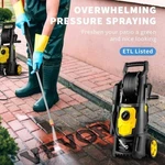 Electric Pressure Washer 2000 Psi Max 165 Gpm Power With 30 Ft. Fixed Price $135.93.
