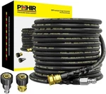 Pohir 50FT 4200PSI Pressure Washer Hose 1/4" Flexible Wire Power Extension. Fixed Price $62.96.