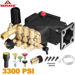 Yamatic 3300 Psi Horizontal Triplex Pressure Washer Pump 3/4" Shaft 3.0 Gpm. Fixed Price $193.49.