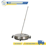 18" Pressure Washer Surface Cleaner With 4 Wheels Stainless Steel Housing. Fixed Price $86.73.
