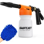 Swiftjet Foam Cannon Car Wash Gun Garden Hose Kit Microfiber Mitt Orange. Fixed Price $22.99.