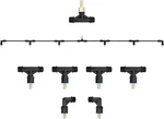 6-NOZZLE Poly Wand With 3/8" Brass Fitting, 7.5 Ft. Atv Sprayer Boom, Wide-. Fixed Price $51.04.