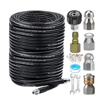 200FT Sewer Jetter Kit For Pressure Washer, 5800PSI Drain Cleaner Hose 1/4 In.... Fixed Price $138.80.
