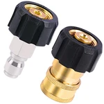 Heliwoo Pressure Washer Adapter Set, M22 14MM To 3/8. Fixed Price $17.58.