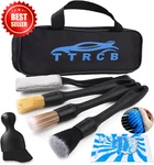 7PC Ultra Soft Boars Hair Car Detailing Brush Set Interior Cleaning Kit. Fixed Price $21.99.