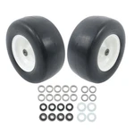 13X6.50-6 Flat Free Tire & Wheel Solid Smooth Polyurethane Lawn Mower 2PACK. Fixed Price $73.97.
