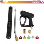High Pressure Washer Gun 5000PSI 3/8" With Extension Wand Trigger Handle 1/4". Fixed Price $43.73.
