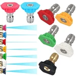 7 Pieces Pressure Washer Spray Nozzles Tips Set 1/4INCH Quick Connect - 2.5 G.... Fixed Price $14.31.