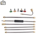 4000PSI Washer Extension Wand Set 5 Cleaner Nozzle+hose Kit For Garden Cleaning. Fixed Price $21.17.