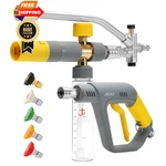 Joejet Pressure Washer Gun With Mini Foam Cannon Dual Connector, 100 Ml. Fixed Price $60.98.