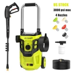 Electric Pressure Washer 3800 Psi Max 2.0 Gpm Power With 4 Nozzles Green. Fixed Price $90.99.