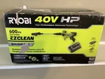 Ryobi 40V Hp 600 Psi Ezclean Water Cleaner With Battery & Charger. Fixed Price $178.19.