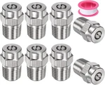 Surface Cleaner Nozzle Tips 8 Pack 25 Degree 1/4 Npt Male Replacement. Fixed Price $29.48.