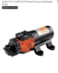 Seaflo 21-SERIES Water Pressure Diaphragm Pump 12V Dc, 1.2 Gpm, 12, Black. Fixed Price $39.99.