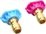 2 Pcs Quick-connect Nozzle Tips For Power Washer, Soap Rinse Stream 1/4" 4000PSI. Fixed Price $18.28.