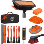 Stemni 62'' Car Wash Brush With Long Handle, Complete Kit, Scratchfr.... Fixed Price $98.11.