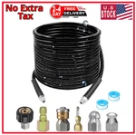 Pressure Washer Sewer Jetter Kit 100FT Hydro Drain Cleaner Hose Corner. Fixed Price $51.59.