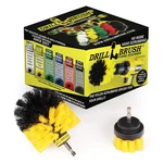Bathroom Cleaning Set - Scrub 2IN, 4.5IN Coner Brush, Yellow. Fixed Price $29.07.
