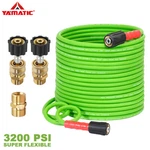Yamatic Super Flexible Pressure Washer Hose 1/4" M22 Female & 3/8" Quick Connect. Fixed Price $40.17.
