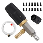 Joejet Downstream Injector For Pressure Washer, Adjustable 15FT, Black, White. Fixed Price $189.44.