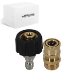 M22 To 1/4" Brass Adapter For Pressure Washer Hose Gun Quick Connect 5000PSI. Fixed Price $15.18.