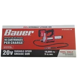 Bauer 20V Cordless Variable Speed Grease Gun - Tool Only. Fixed Price $129.99.