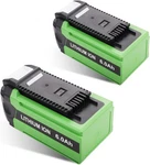 2-PACK 6.0AH 40V Battery For Greenworks G-max 29472 29462 25302 Cordless Tools. Fixed Price $148.95.