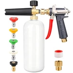 Pressure Washer Gun With Foam Cannon - Upgraded Metal Car Kit & Snow Foa.... Fixed Price $63.47.