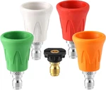 Stainless Steel Pressure Washer Nozzle Guard Set With Rubber Protectors, 5PCS. Fixed Price $32.99.