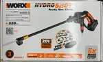 Worx "hydroshot" 20V Max Lithium Portable Power Cleaner 320PSI (WG629.2). Fixed Price $159.99.