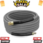 New Pressure Washer Hose 50FT 4000PSI Gray Non Marking Cover Couplers. Fixed Price $76.64.