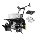 Sun Joe 24V Cordless Garden Tiller Cultivator Accessory Kit, Black (open Box). Fixed Price $226.72.