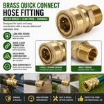 Powercare AP31041B 3/8 Quick Connect X M22 Adapter Pressure Washer Coupler New. Fixed Price $9.49.