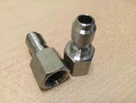 2PK Stainless Steel Power Pressure Washer 1/4" Fpt Quick Plug Connector. Fixed Price $7.00.