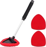 Takavu Windshield Window Cleaner Tool, Extendable Long-reach Black & Red. Fixed Price $25.55.