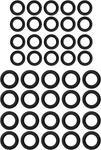 20 Pack Black Rings For Quick Connect Fittings Pressure Washer Replacement. Fixed Price $9.69.