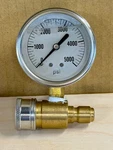 Watflow 2-1/2 Pressure Washer Gauge Kit, 3/8 Inch Quick Connect, 0-5000. Fixed Price $15.00.