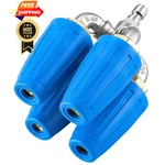 Tasuox 4-IN-1 Turbo Nozzle Pressure Washer, Quadruple 8 Gallons, Blue. Fixed Price $82.98.