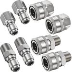 Npt 1/4 Inch Pressure Washer Coupler Quick Connect Plug Male/female Sets. Fixed Price $37.13.