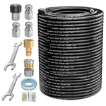 150FT Sewer Jetter Nozzles Kit 4000PSI Drain Cleaning Hose For Pressure Washer. Fixed Price $75.86.